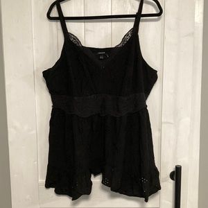Torrid Black Camisole Blouse